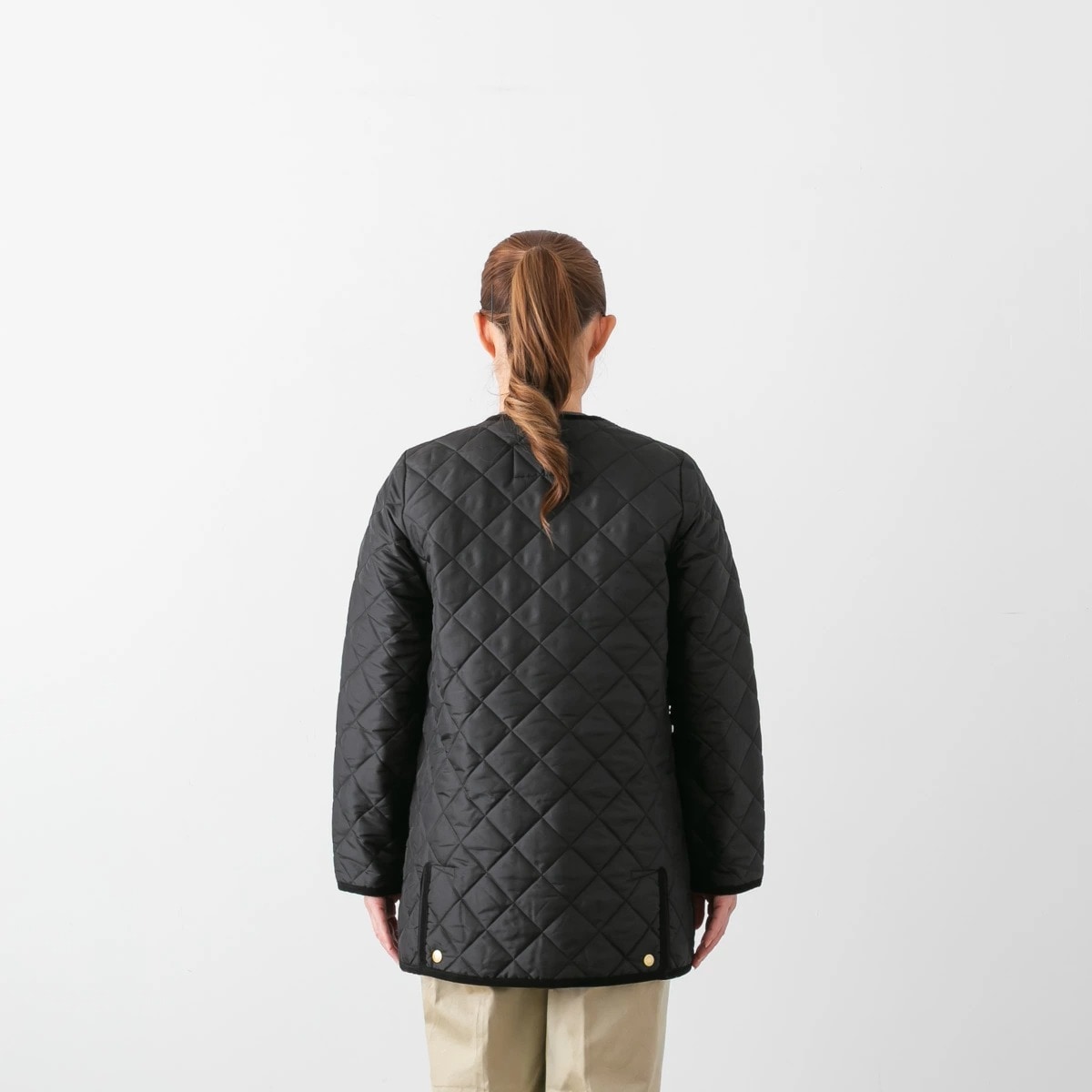 Traditional Weatherwear トラディショナルウェザーウェア ノーカラー キルティング ジャケット アークリー ミドル ARKLEY MIDDLE 2色 L252APQCO0482AA