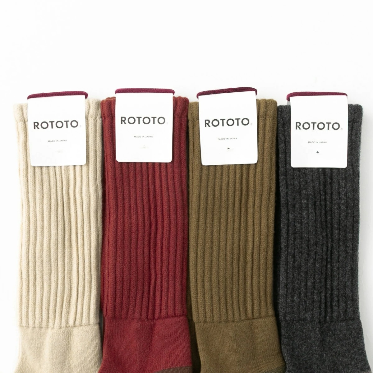 RoToTo ロトト MERINO LAMBS WOOL HIGH SOCKS メリノラムウール ハイソックス 4色 R1566