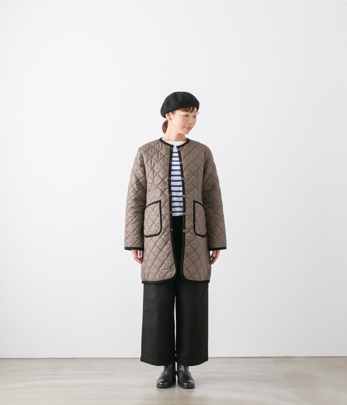 LAVENHAM ラベンハム キルティング クルーネック コート CREW NECK COAT LV6114
