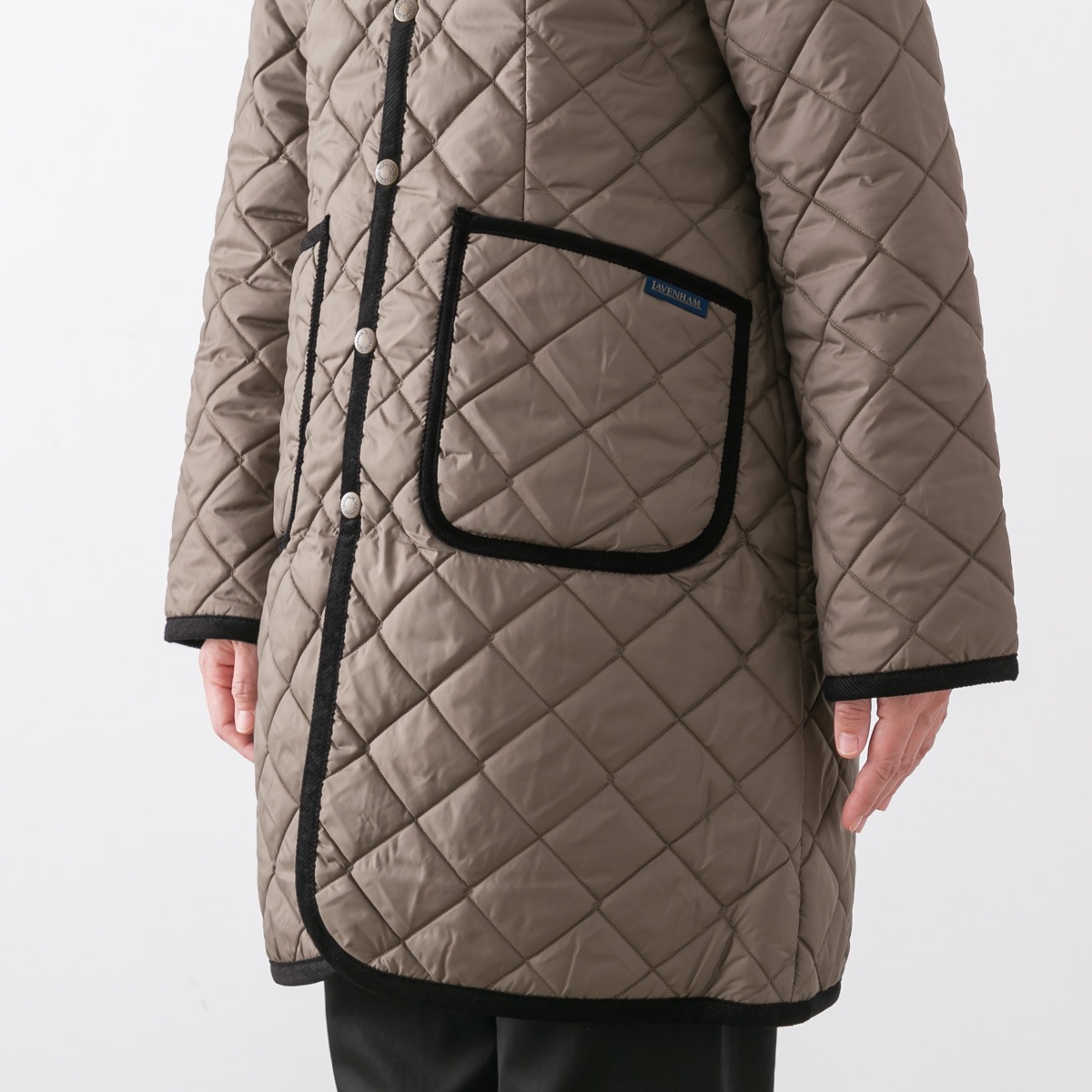 LAVENHAM ラベンハム キルティング クルーネック コート CREW NECK COAT LV6114