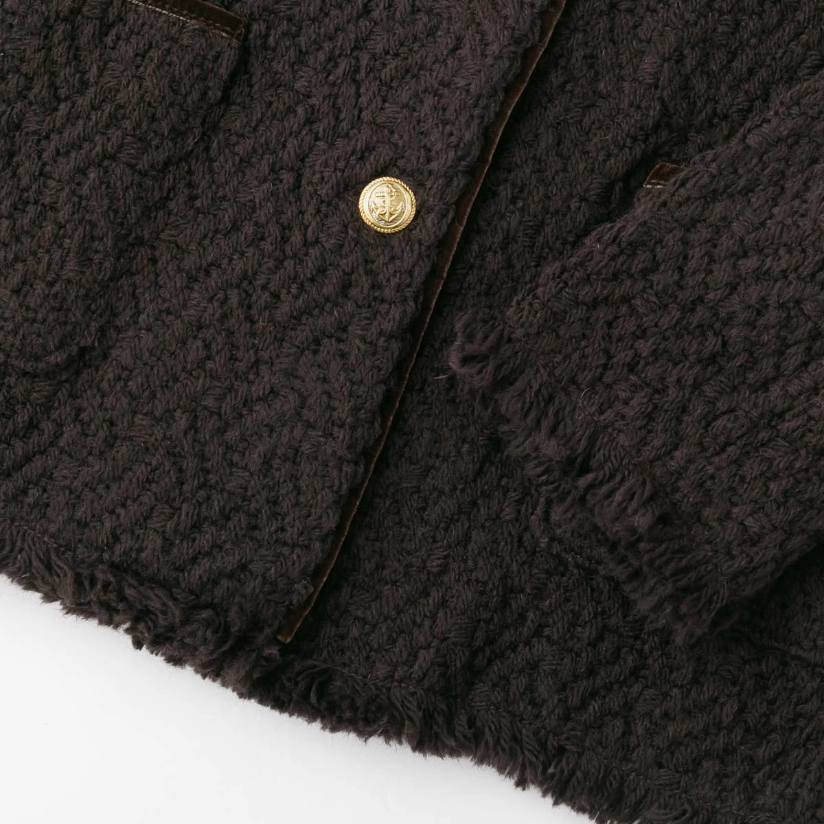 John Branigan ジョン ブラニガン 4POCKET FRINGED JACKET 4ポケット ニット フリンジ ジャケット 2色 20084PF