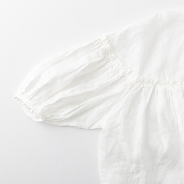 UNIVERSAL TISSU ユニヴァーサル ティシュ フレンチリネン ギャザー ボリューム ブラウス 3色 UT171BL001