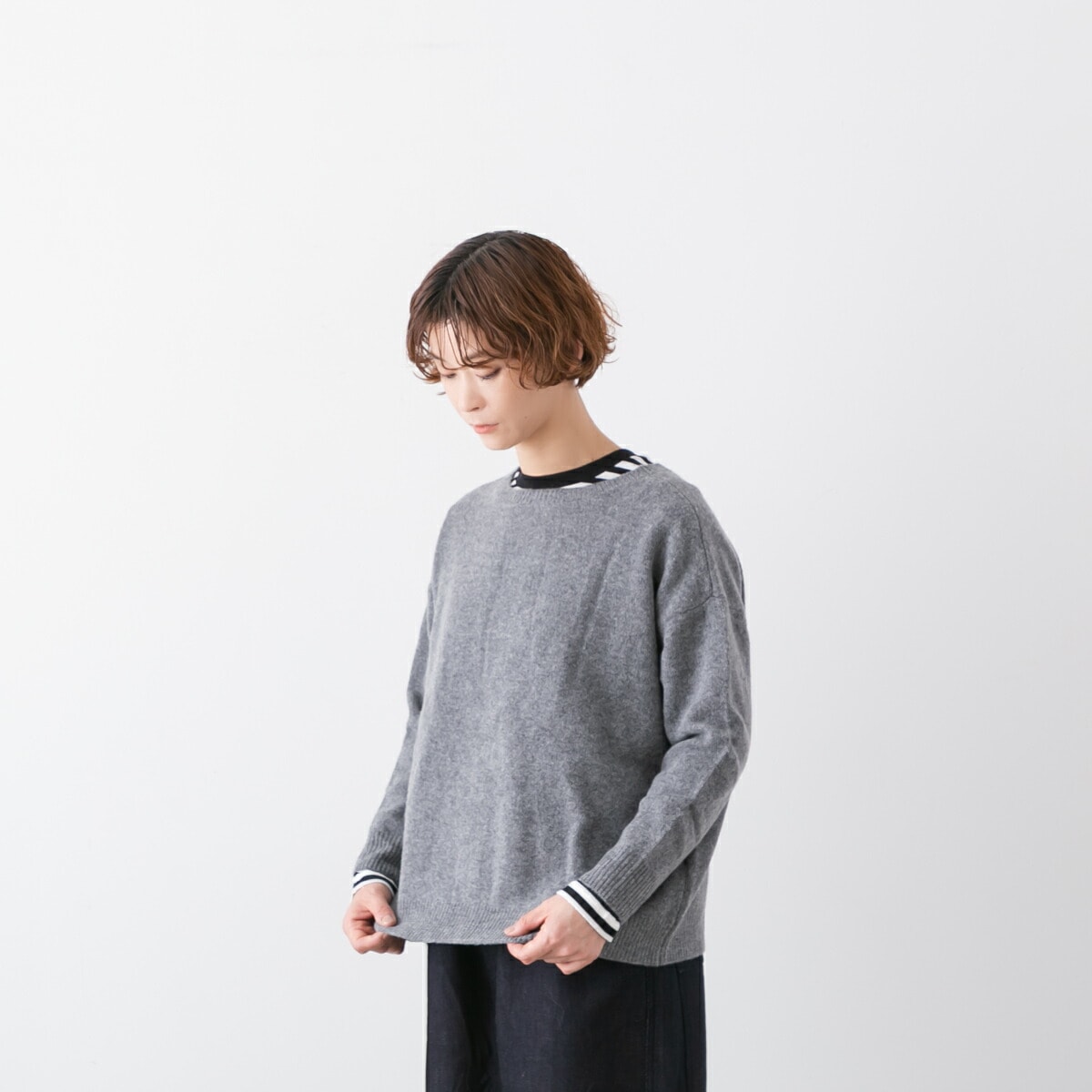 STAMPD アンゴラカーディガン XLサイズ STAMP AND DIARY スタンプ アンド ダイアリー ラムズウール 2way