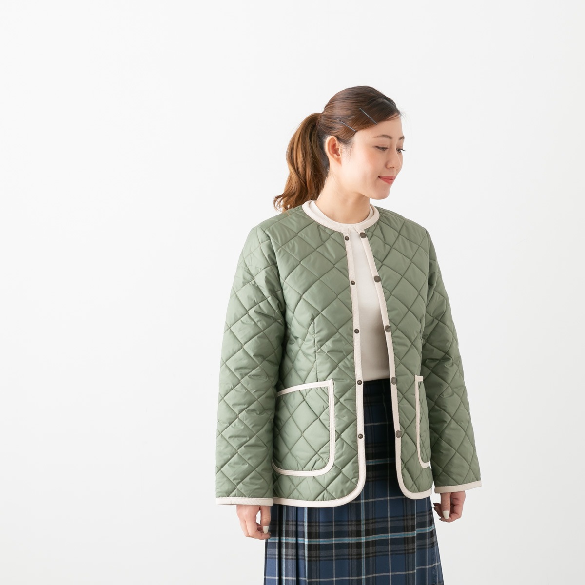 LAVENHAM ラベンハム キルティング クルーネック ジャケット CREW NECK JACKET LV6186