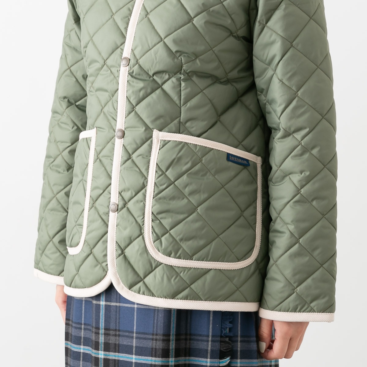 LAVENHAM ラベンハム キルティング クルーネック ジャケット CREW NECK JACKET LV6186