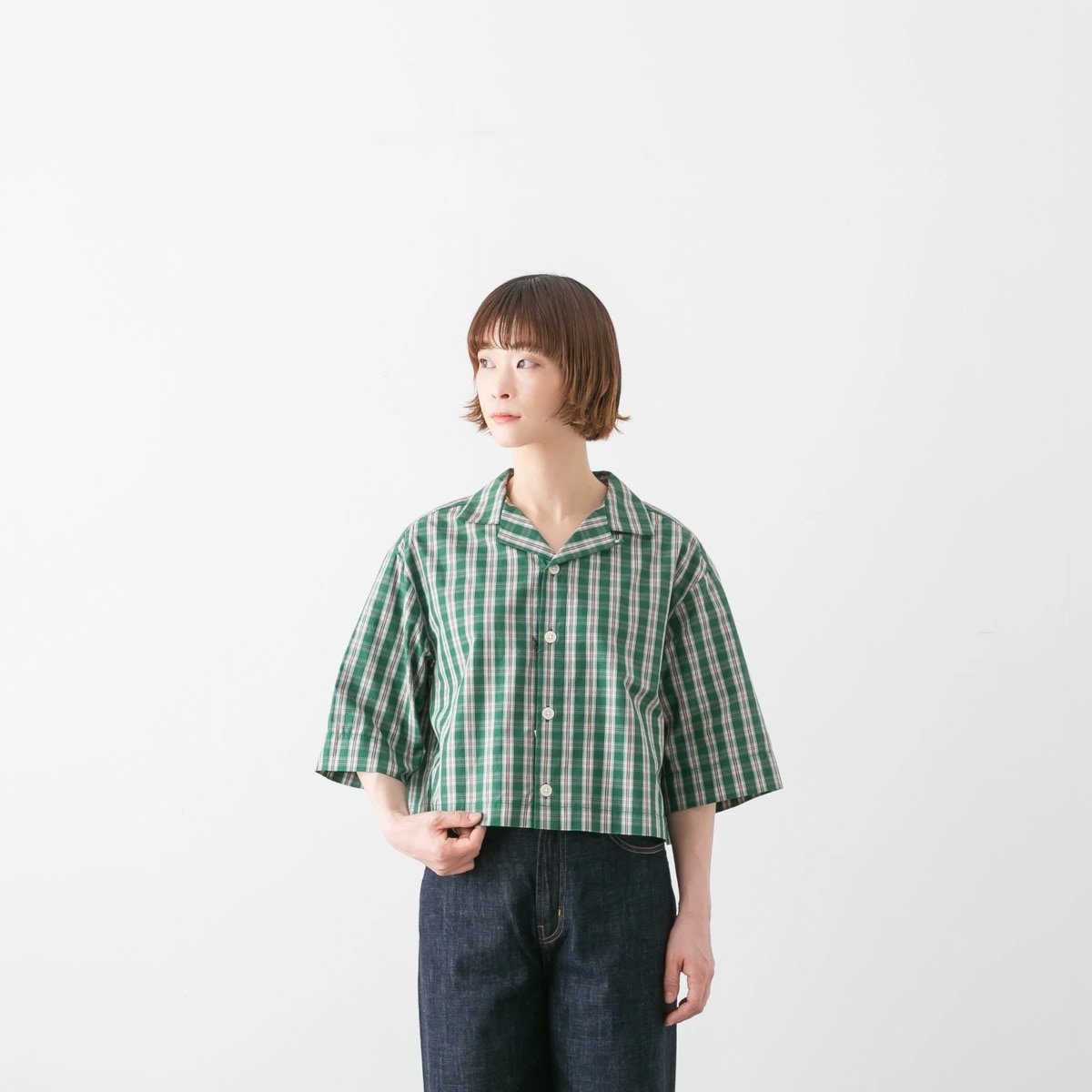 nicholson & nicholson ニコルソン アンド ニコルソン オープンカラー シャツ 3色 ROMA-W