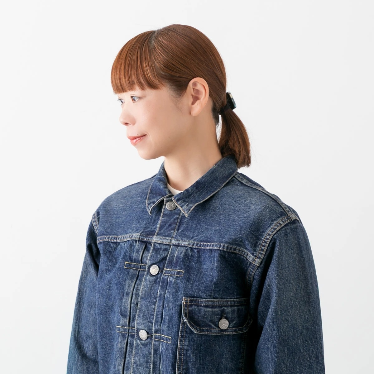 orSlow オアスロウ <br />1940'S TYPE1 PLEATED FRONT DENIM BLOUSE<br />プリーツ フロント デニム ジャケット 03-6011-84