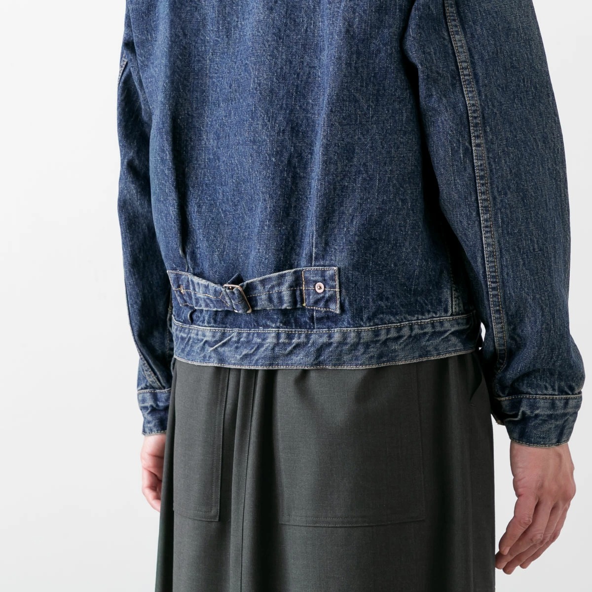 orSlow オアスロウ <br />1940'S TYPE1 PLEATED FRONT DENIM BLOUSE<br />プリーツ フロント デニム ジャケット 03-6011-84