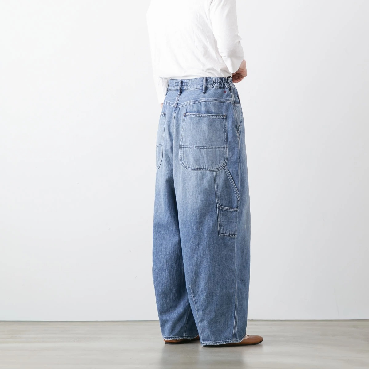 Brocante ブロカント 10oz 甘織デニム デフォルメ パントルパンツ 33-433D