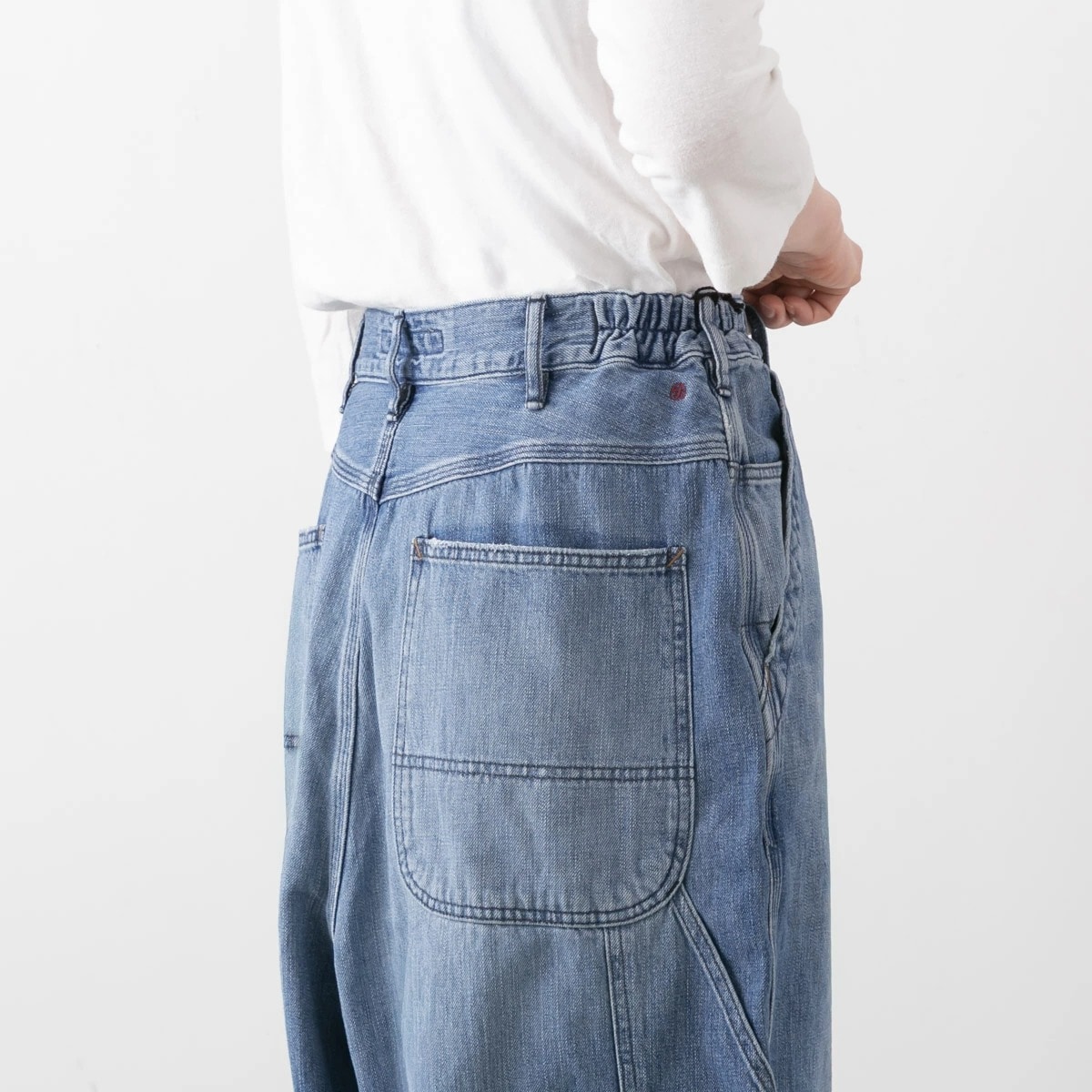 Brocante ブロカント 10oz 甘織デニム デフォルメ パントルパンツ 33-433D