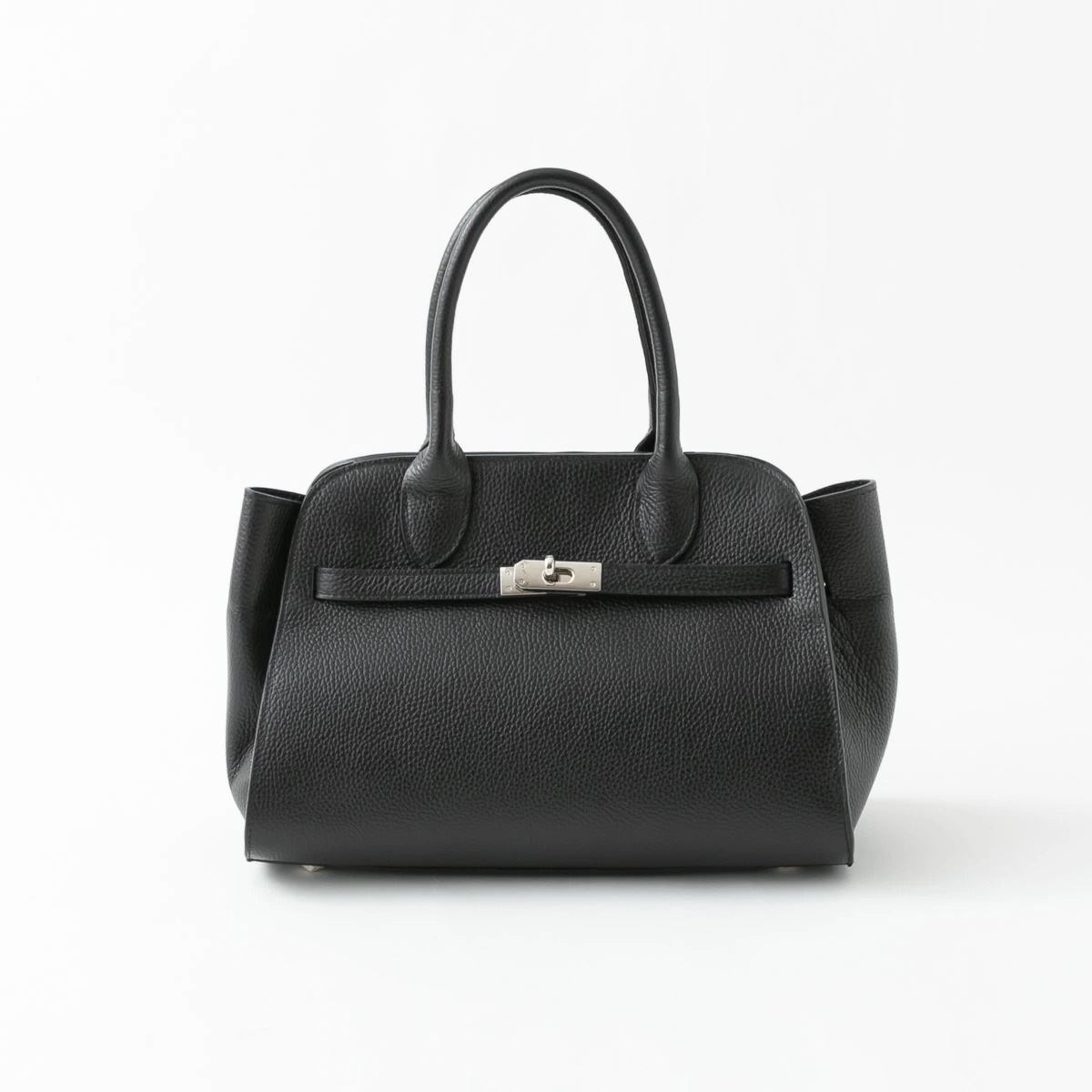 美品！AULENTTI（made in ITALY）本革ブラックトート