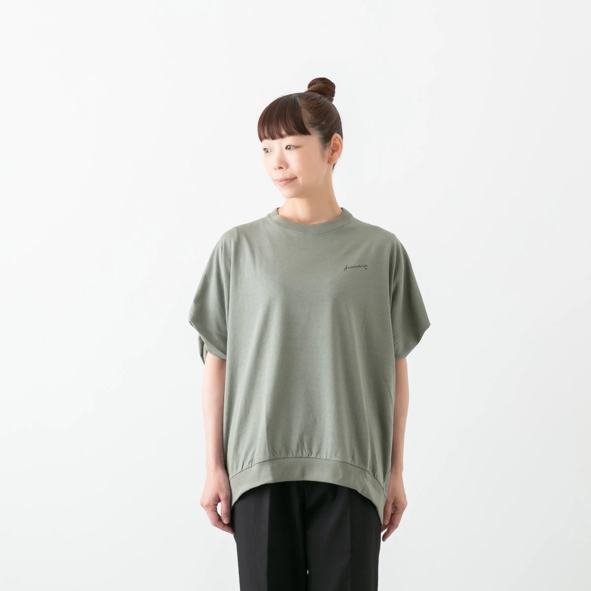 アメリカーナ コットンキュプラ 天竺ノースリーブ Tシャツ メール便OK Americana BRF-M-755A 春夏 カジュアル