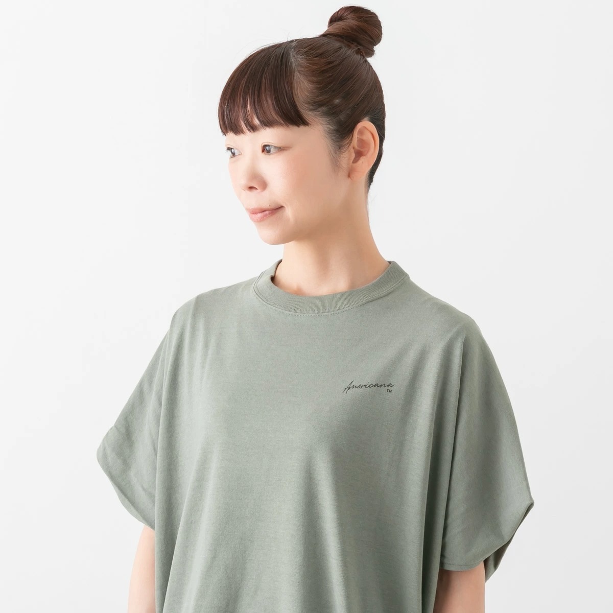 アメリカーナ コットンキュプラ 天竺ノースリーブ Tシャツ メール便OK Americana BRF-M-755A 春夏 カジュアル