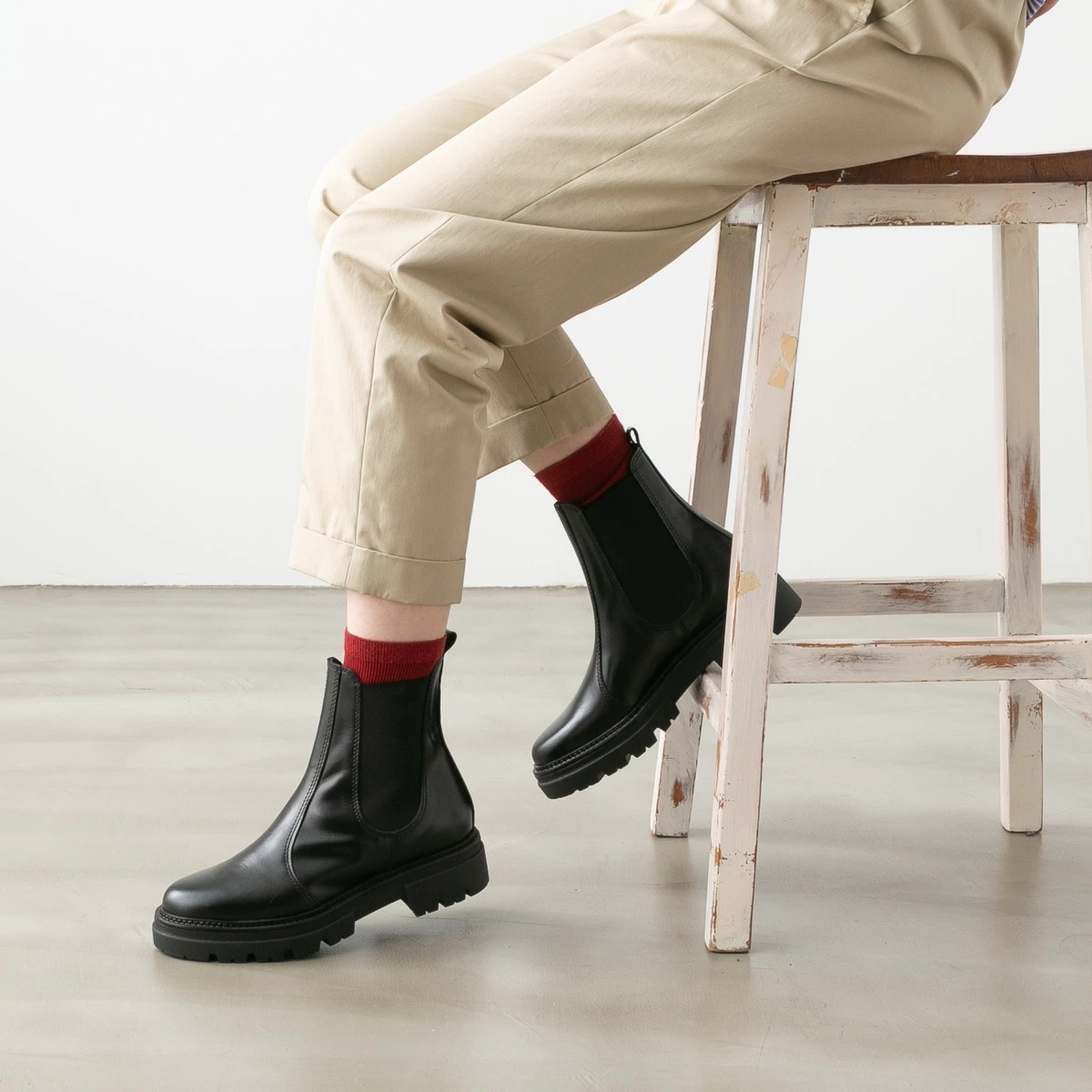 ENESS エネス サイドゴアショートブーツ ST-7927