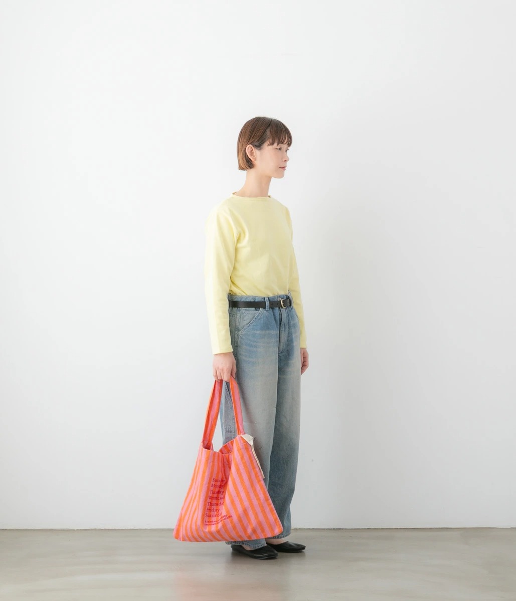 beej ビージ Stripe fabric OS bag ストライプ ファブリック ワンショルダー バッグ 4色 PWMI-IT-018