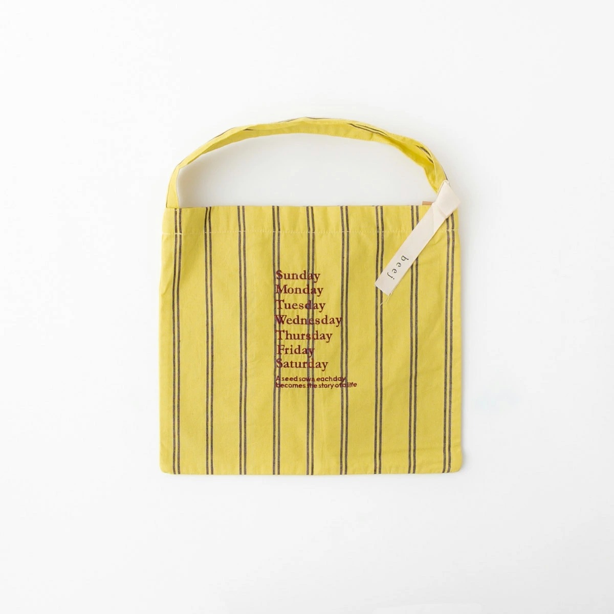 beej ビージ Stripe fabric OS bag ストライプ ファブリック ワンショルダー バッグ 4色 PWMI-IT-018