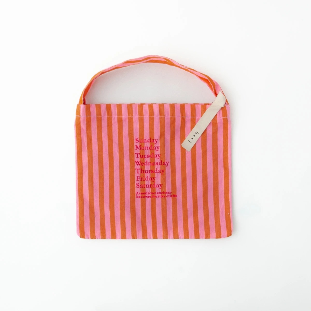 beej ビージ Stripe fabric OS bag ストライプ ファブリック ワンショルダー バッグ 4色 PWMI-IT-018