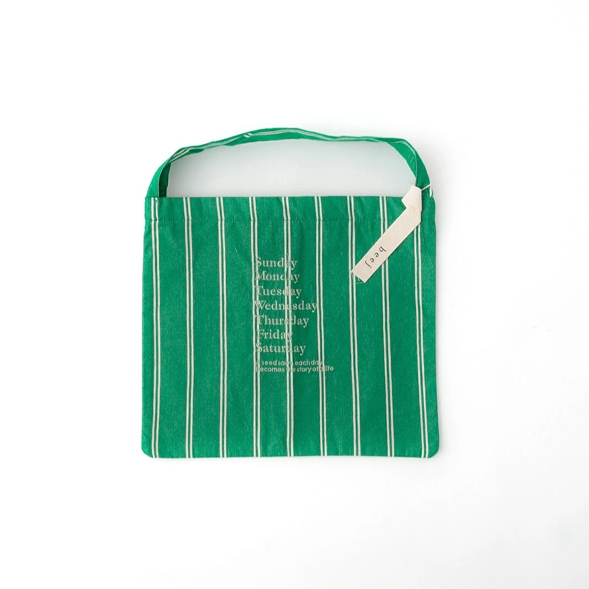 beej ビージ Stripe fabric OS bag ストライプ ファブリック ワンショルダー バッグ 4色 PWMI-IT-018