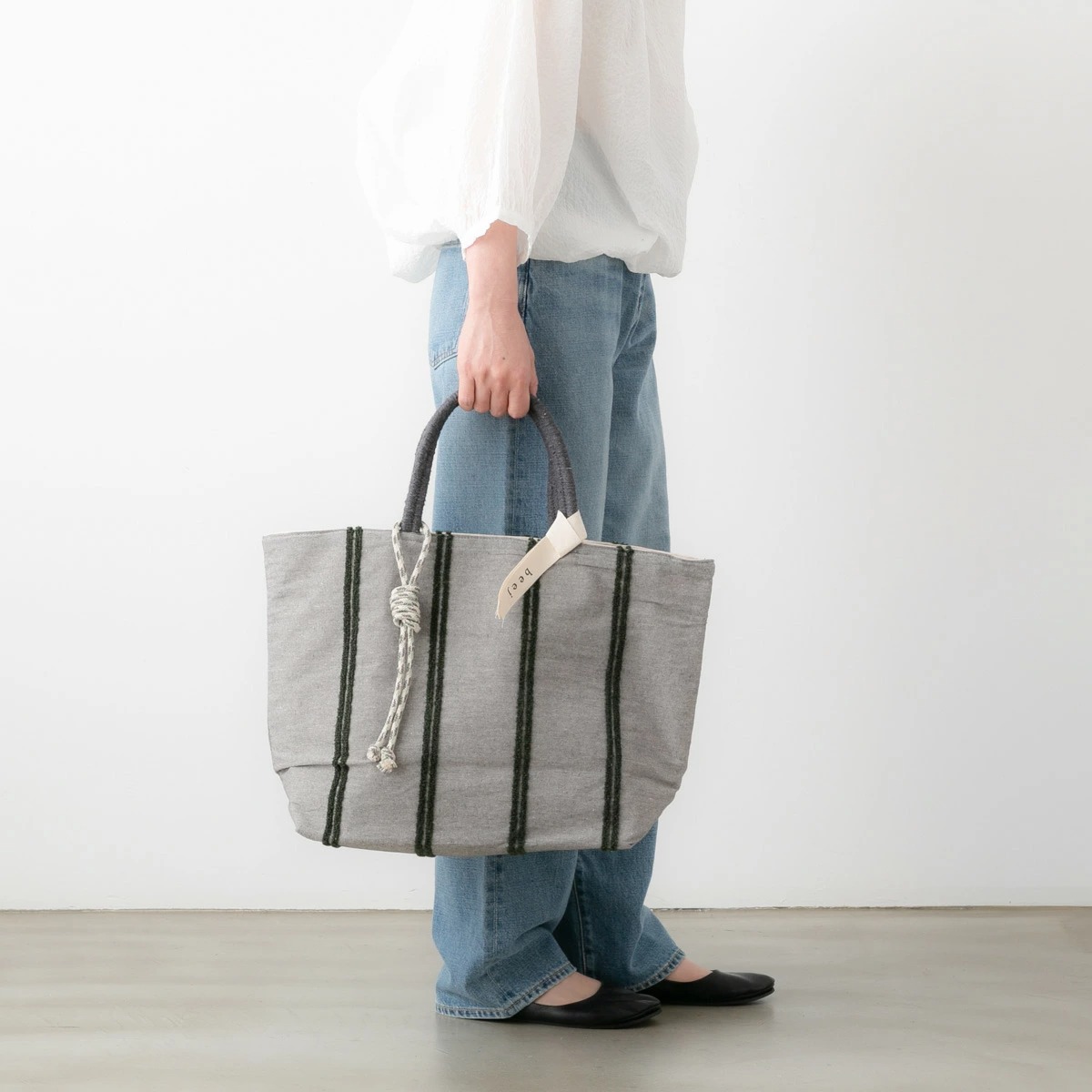 beej ビージ Loop Line Big Tote Bag ループライン ビッグ トートバッグ 2色 PWMI-IT-005