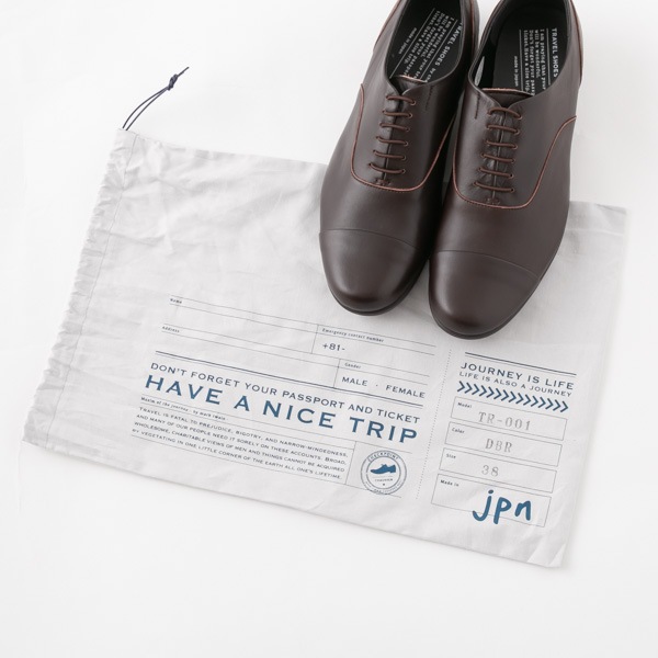 ショセ　トラベル　ストレートチップレースアップシューズ　38  ダークブラウン TRAVEL SHOES by chausser｜トラベルシューズ バイ ショセ TR