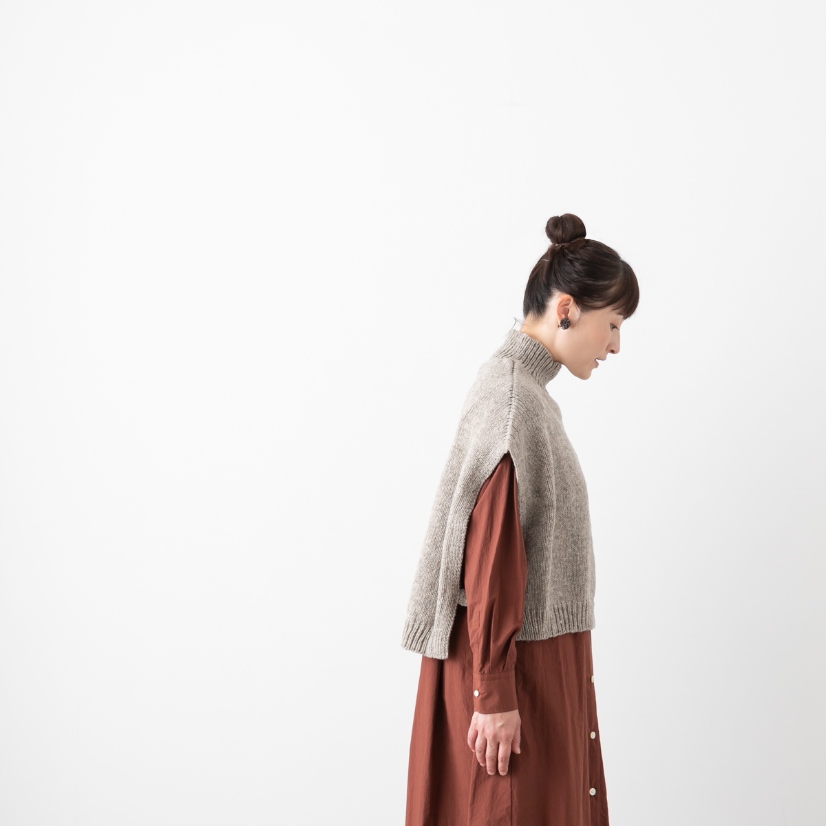 utilite ユティリテ ウール ニット ベスト 2色 UT311AWK11