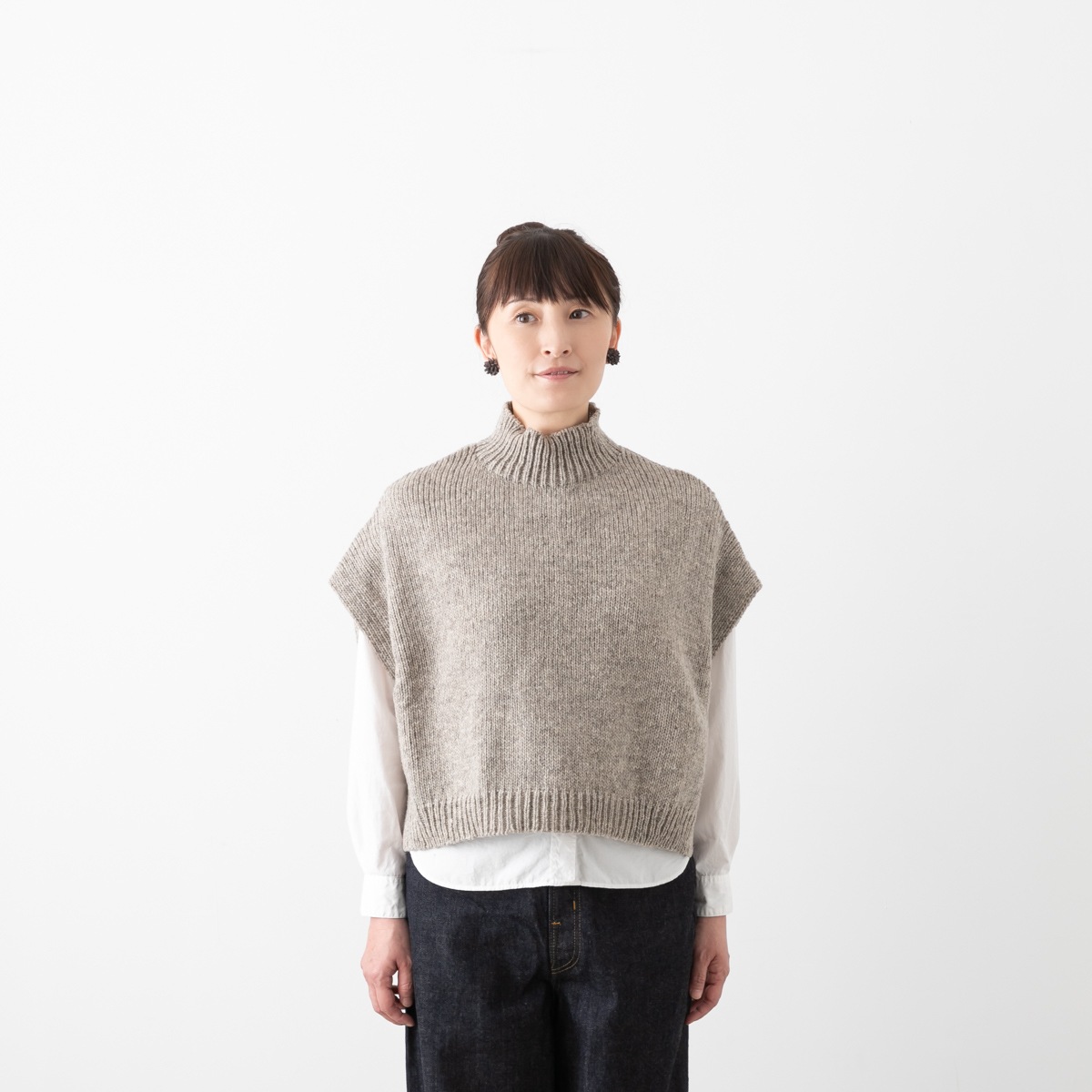 utilite ユティリテ ウール ニット ベスト 2色 UT311AWK11