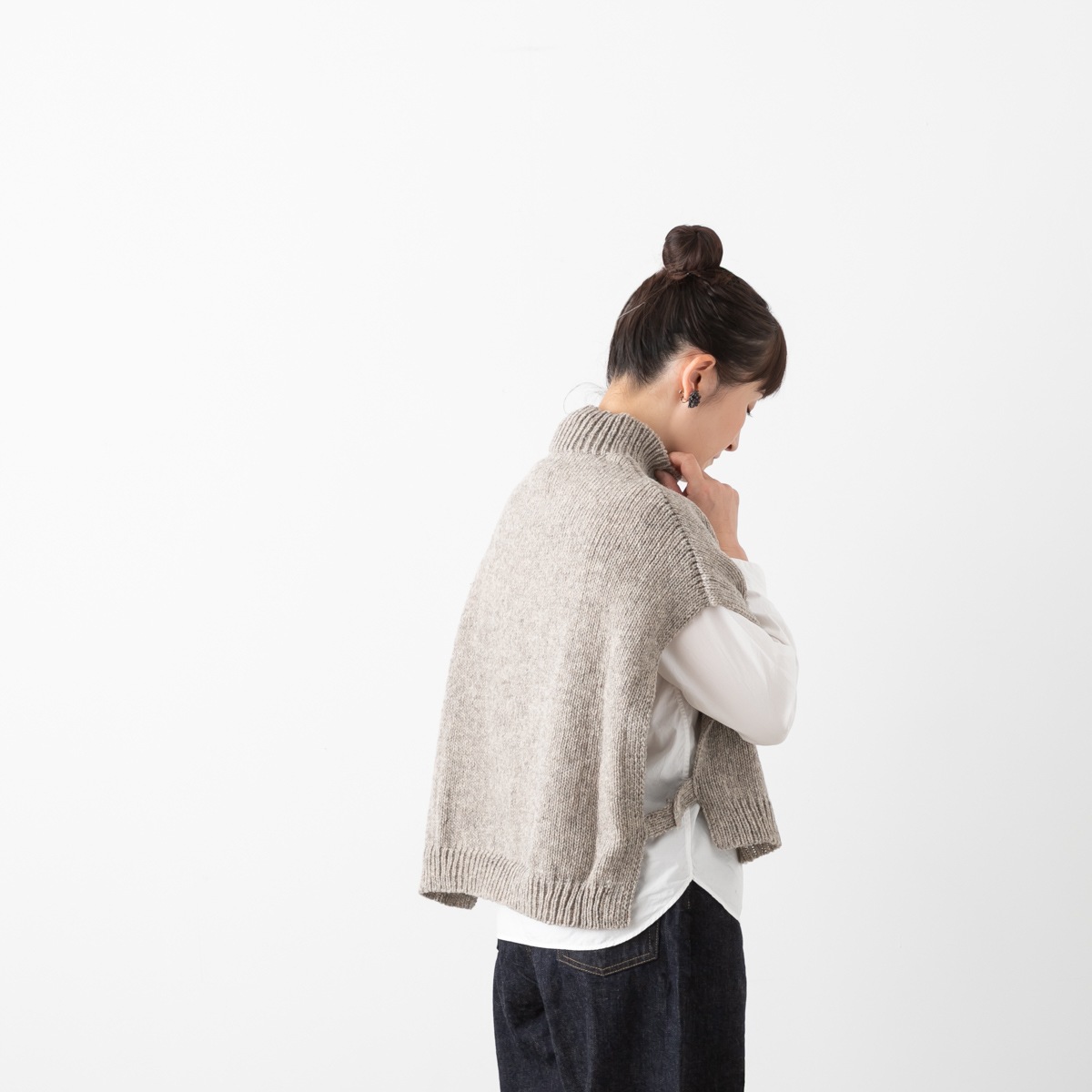 utilite ユティリテ ウール ニット ベスト 2色 UT311AWK11