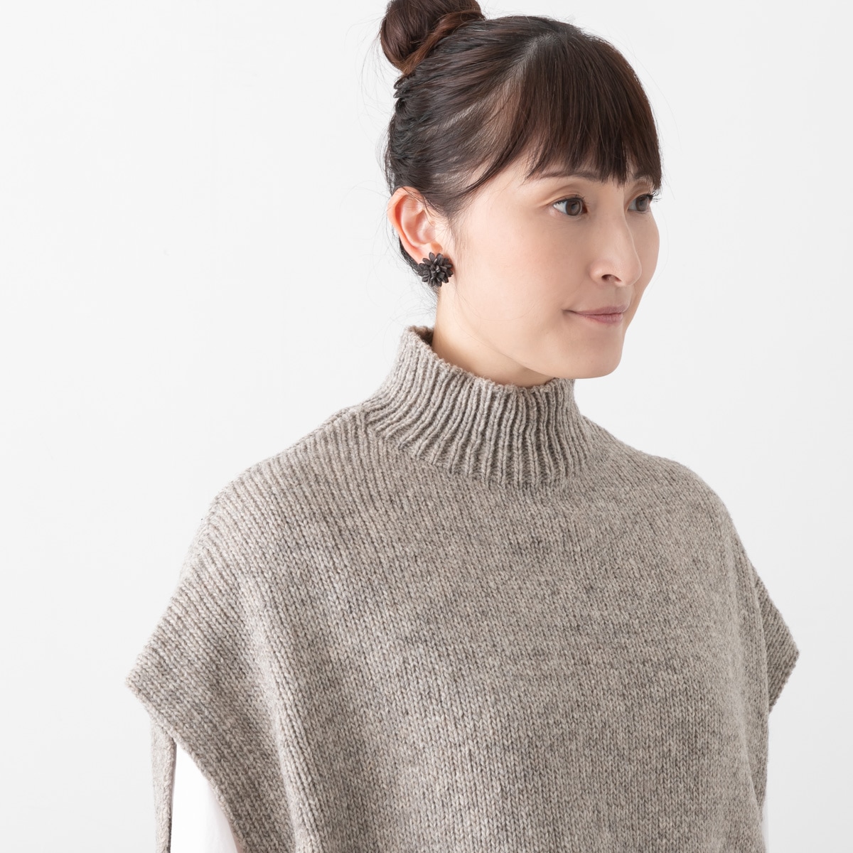 utilité グレー ニットベスト utilite ユティリテ ウール ニット ベスト 2色 UT311AWK11