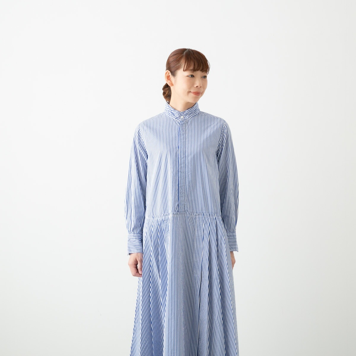 UNIVERSAL TISSU ユニヴァーサルティシュ コットンブロード ホスピタル ワンピース ストライプ 2色 UT220OP026