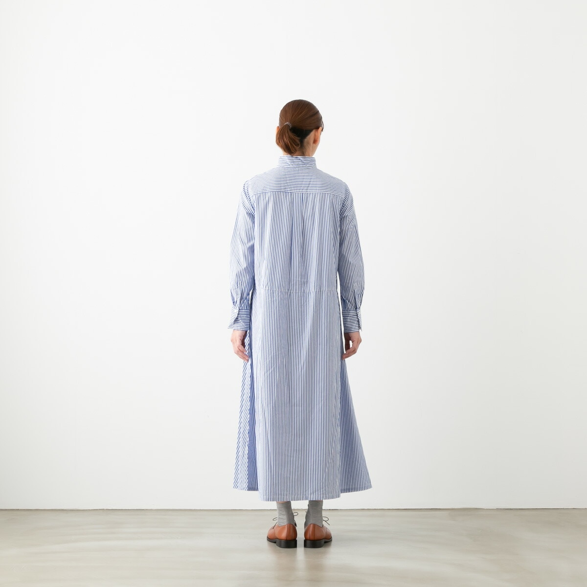 UNIVERSAL TISSU ユニヴァーサルティシュ コットンブロード ホスピタル ワンピース ストライプ 2色 UT220OP026