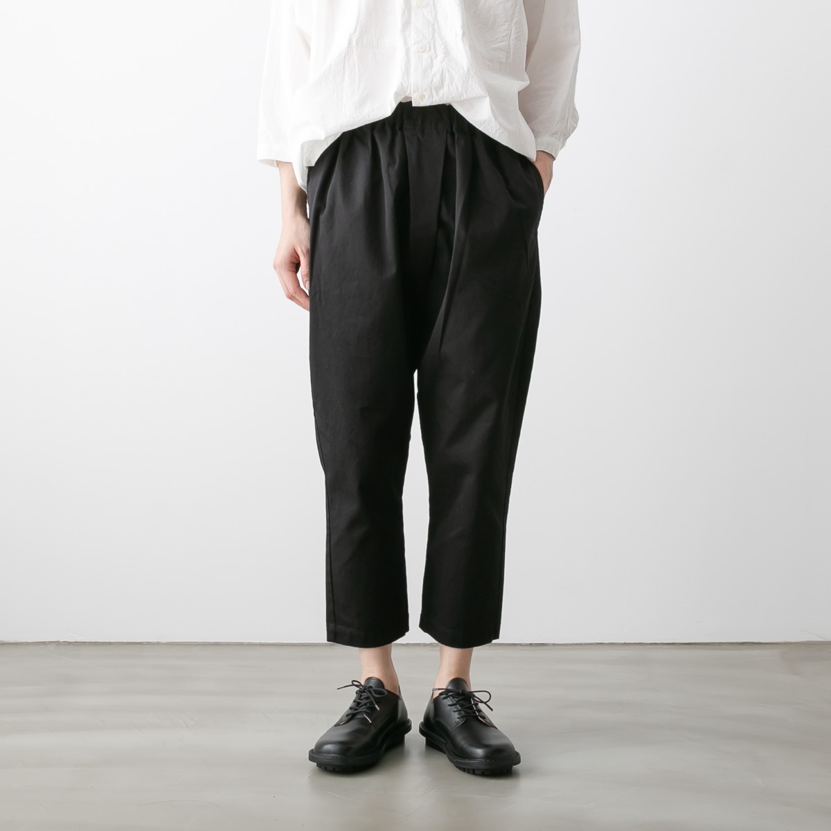 TRAVAIL MANUEL トラバイユ マニュアル コンパクト チノ サドルパンツ サルエルパンツ TM5002-16