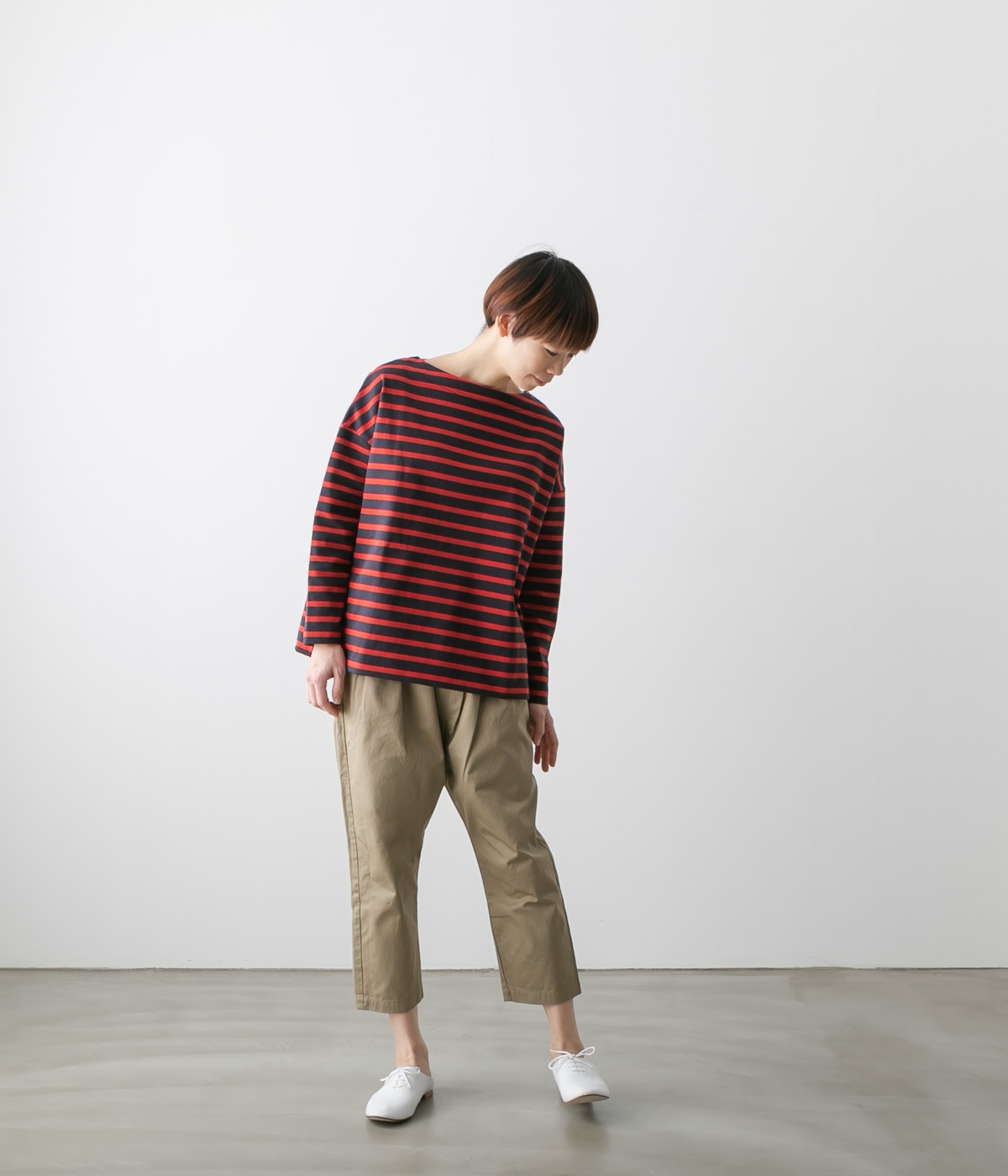 TRAVAIL MANUEL トラバイユ マニュアル コンパクト チノ サドルパンツ サルエルパンツ TM5002-16
