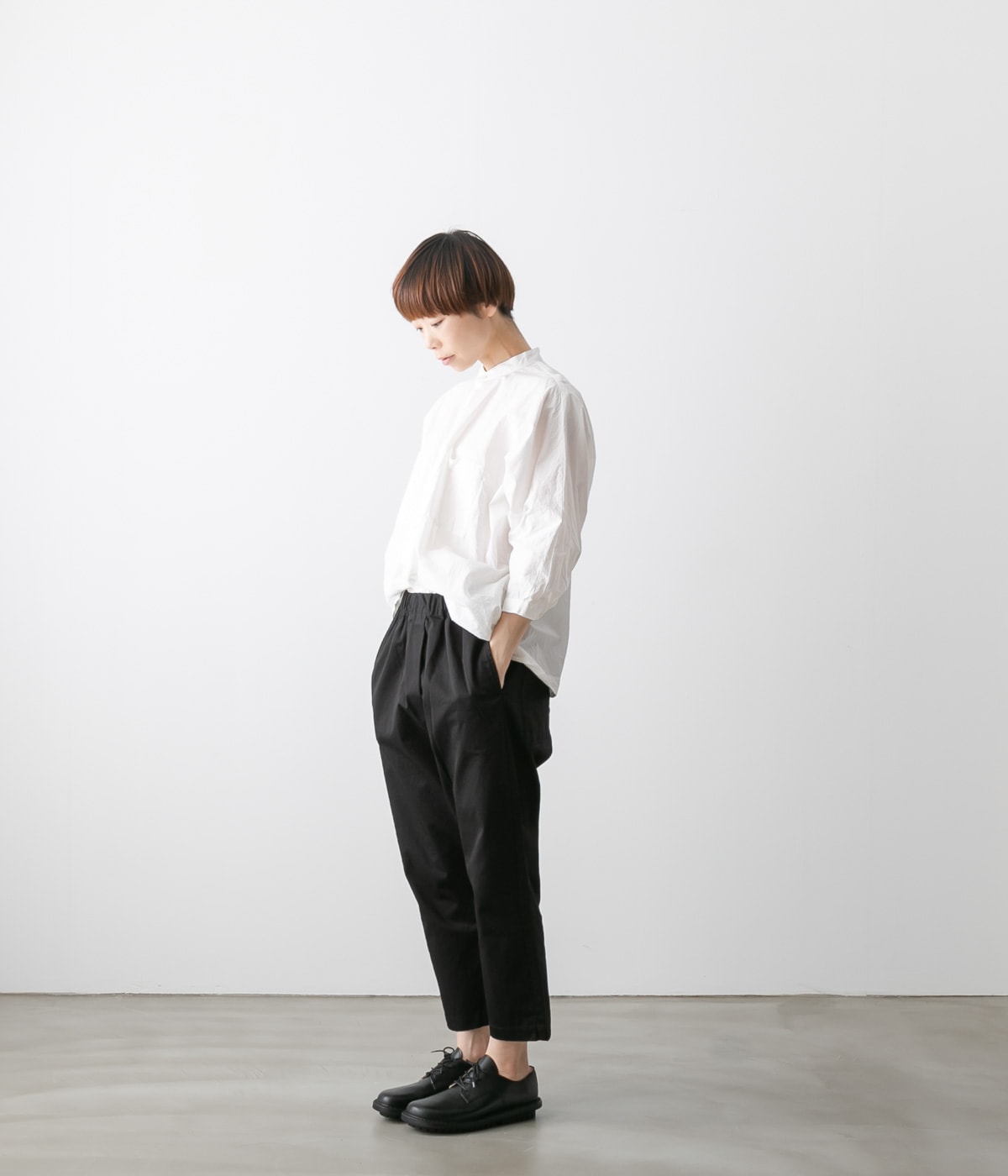 TRAVAIL MANUEL トラバイユ マニュアル コンパクト チノ サドルパンツ サルエルパンツ TM5002-16