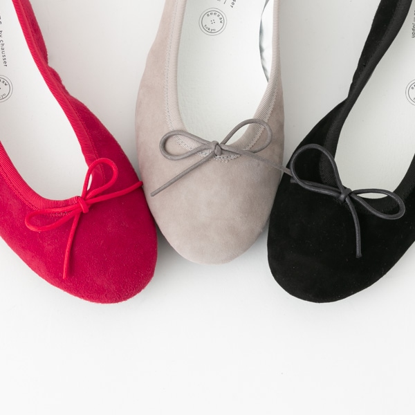 TRAVELSHOESbychausser トラベルシューズバイショセ スエード バレエ