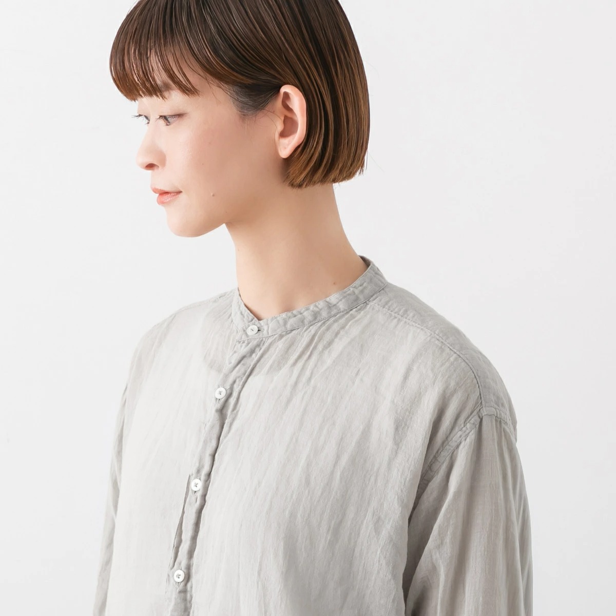 ARMEN アーメン UTILITY BANDED COLLAR SHIRT ユーティリティ バンドカラー シャツ 5色 INAM2641GD