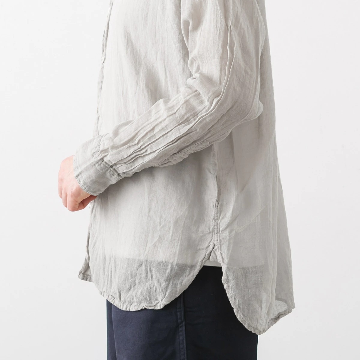 ARMEN アーメン UTILITY BANDED COLLAR SHIRT ユーティリティ バンドカラー シャツ 5色 INAM2641GD