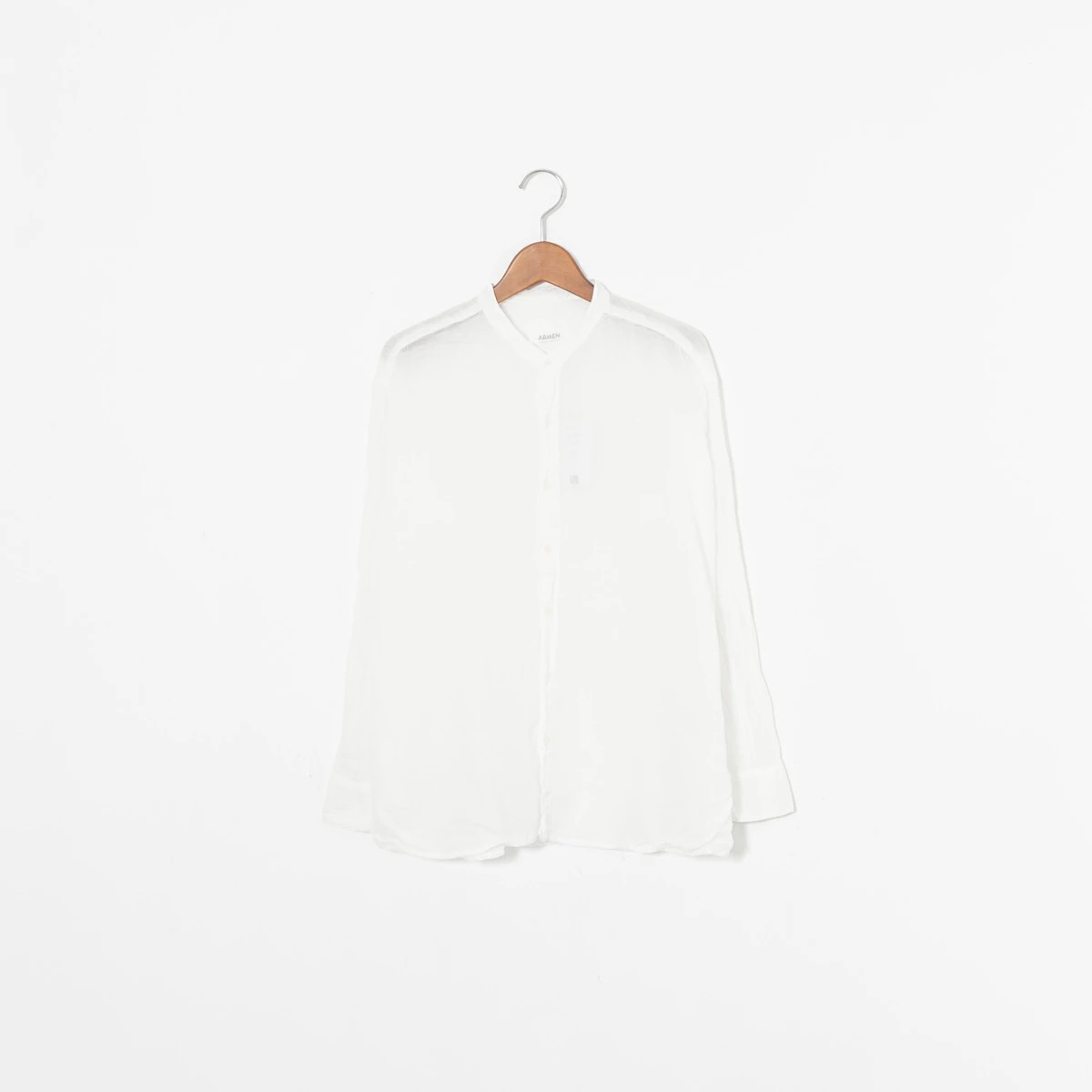 ARMEN アーメン UTILITY BANDED COLLAR SHIRT ユーティリティ バンドカラー シャツ 5色 INAM2641GD