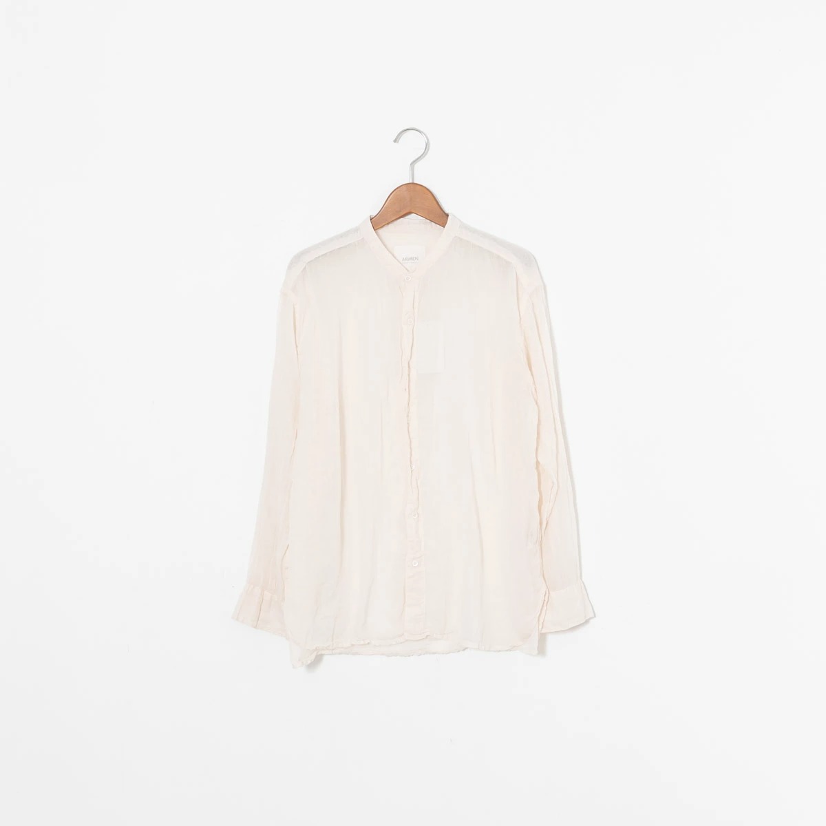 ARMEN アーメン UTILITY BANDED COLLAR SHIRT ユーティリティ バンドカラー シャツ 5色 INAM2641GD