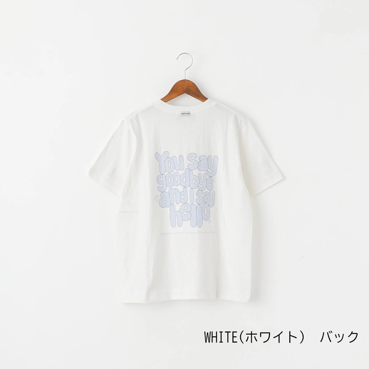 Americana アメリカーナ バックプリント Tシャツ 4色 BRF-847A/3