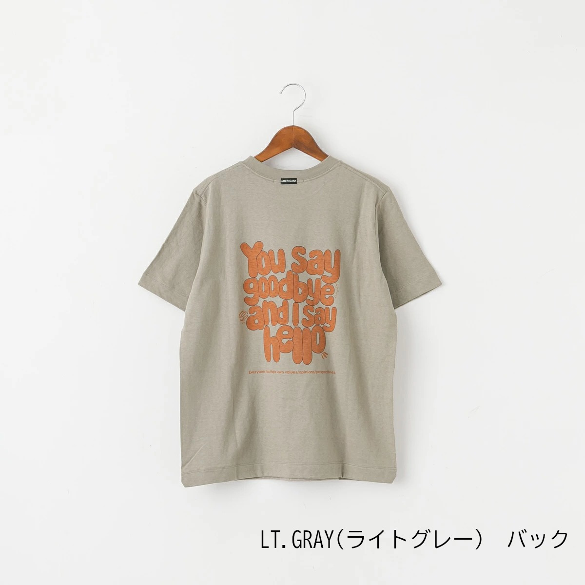 Americana アメリカーナ バックプリント Tシャツ 4色 BRF-847A/3