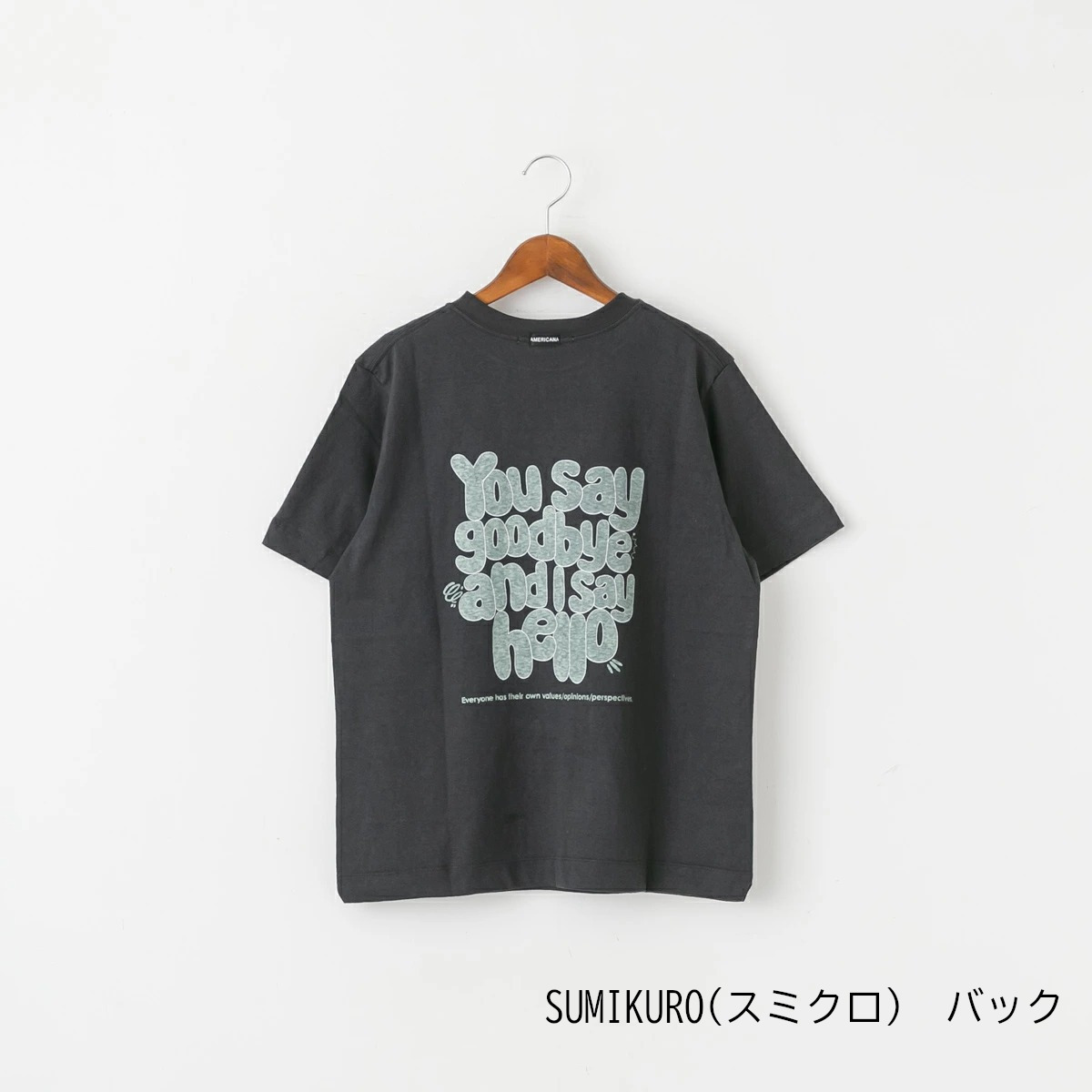 Americana アメリカーナ バックプリント Tシャツ 4色 BRF-847A/3