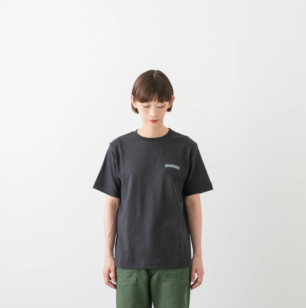 Americana アメリカーナ バックプリント Tシャツ 4色 BRF-847A/3