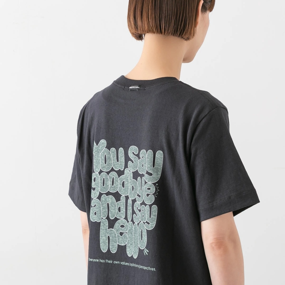 Americana アメリカーナ バックプリント Tシャツ 4色 BRF-847A/3