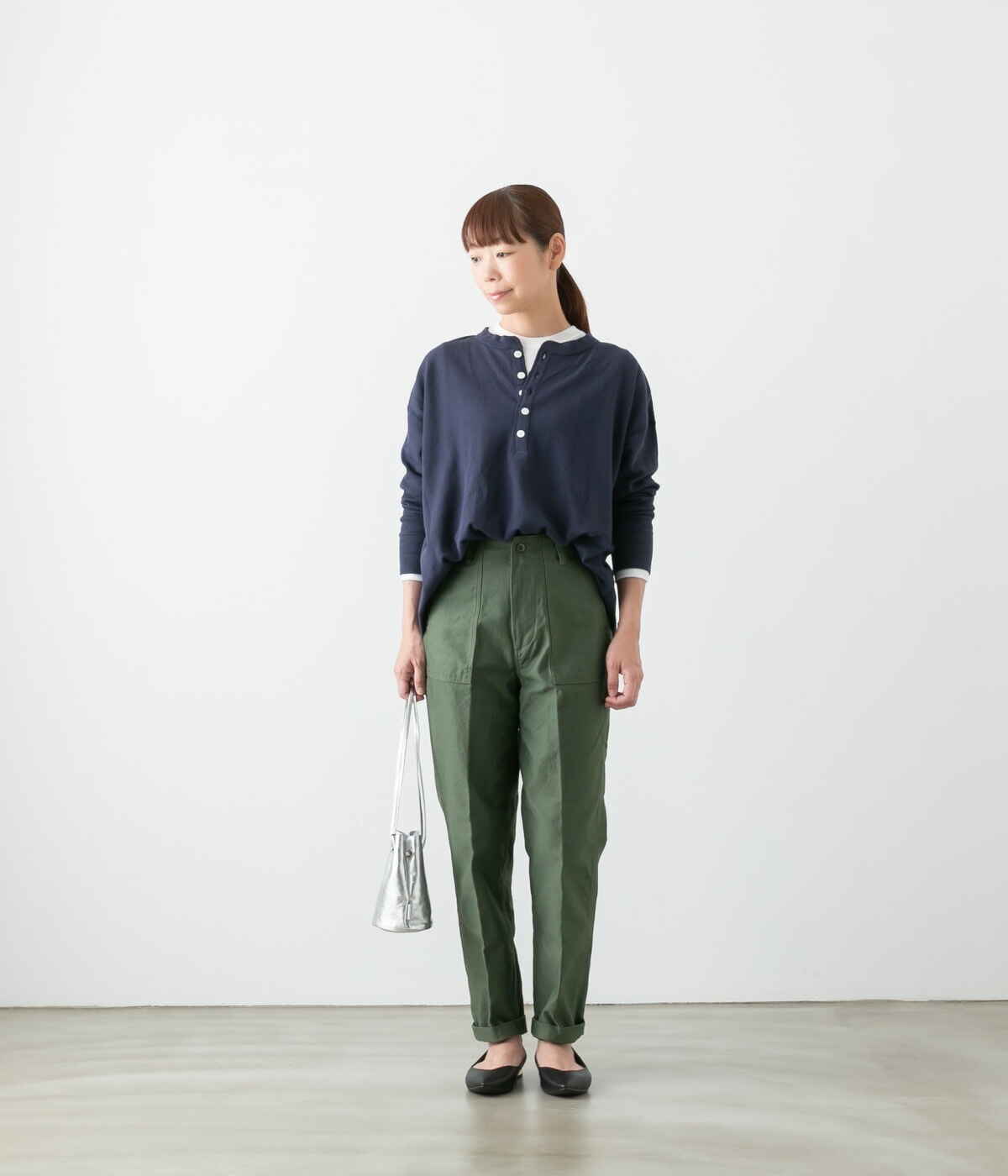 Hanes ヘインズ ワッフル ヘンリーネック ロングスリーブTシャツ 4色 HW4-A502