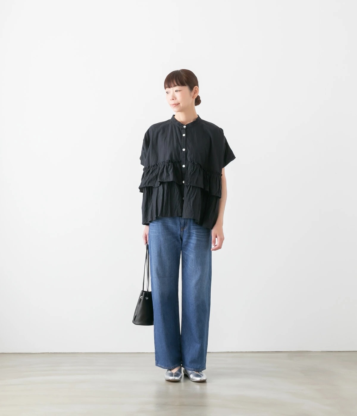 caqu サキュウ 80`s Linen sagging baggy 綿麻 サギング バギー 3色 34239