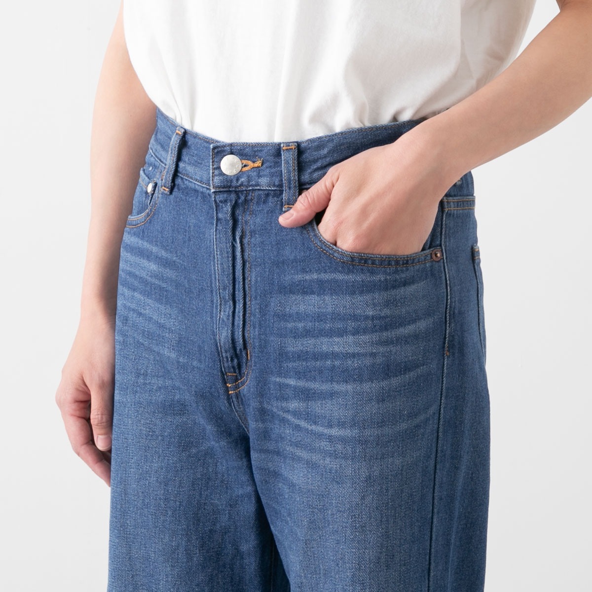 caqu サキュウ 80`s Linen sagging baggy 綿麻 サギング バギー 3色 34239