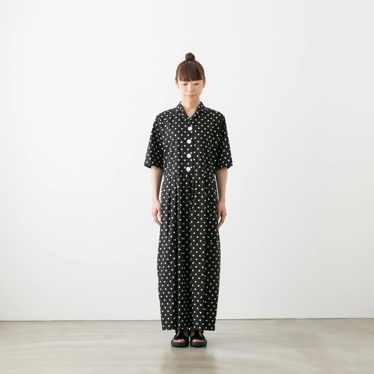 SARAHWEAR サラウェア Polka Dot Print Jumpsuit ポルカドットプリント