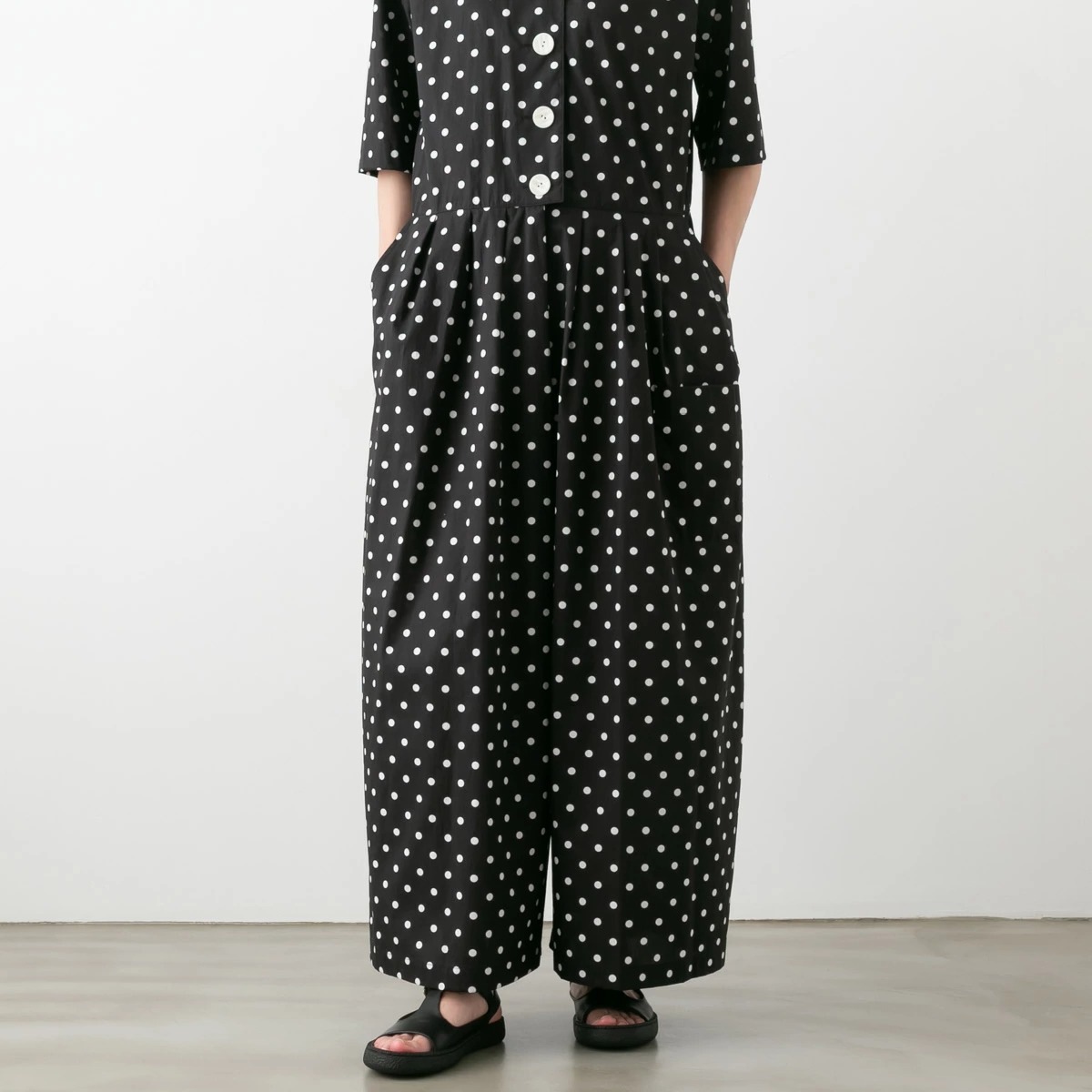 SARAHWEAR サラウェア Polka Dot Print Jumpsuit ポルカドットプリント