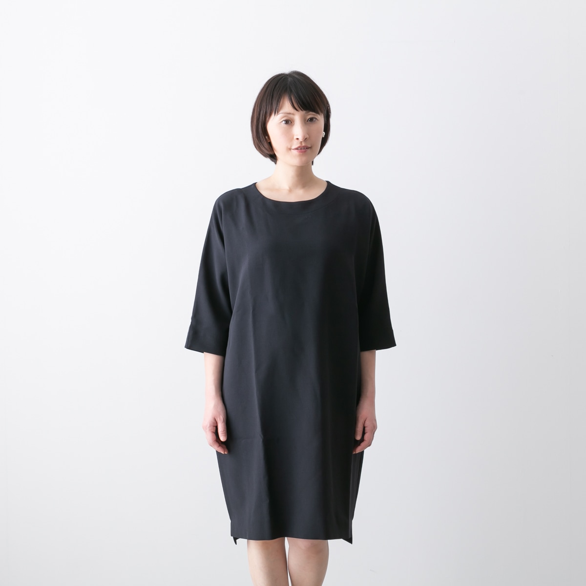 TRAVAIL MANUEL トラバイユ マニュアル ダブルクロス コクーン ワンピース TM3002