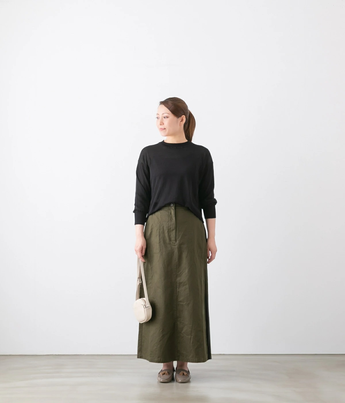 SARAHWEAR サラウェア Cotton Twill A-line Skirt コットン ツイル Aライン スカート C21854